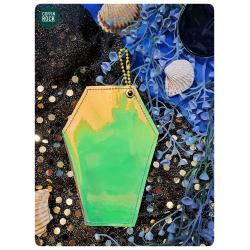 cercueil jaune-bleu porte-monnaie de poche