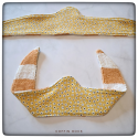 fleurs jaunes - GRAND Bouclier moelleux absorbant
