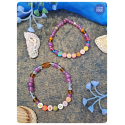 Mermaid violet - bracelet perles
