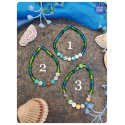 Mermaid violet - bracelet perles