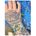 Mermaid violet - bracelet perles