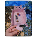 arène à dés chat rose - grand format