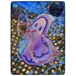 fantôme rose violet - porte-lunettes