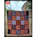 Pastel goth patchwork blanket - unique design