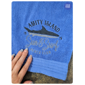 Amity Island - Serviette brodée