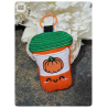 pumpkin spice latte - porte-clés peluche