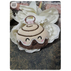 cinnamon roll - porte-clés peluche