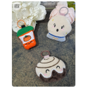 cinnamon roll - porte-clés peluche
