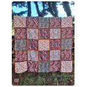 Pastel goth patchwork blanket - unique design