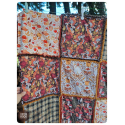sweet autumn quilt - couverture patchwork rag quilt - modèle unique