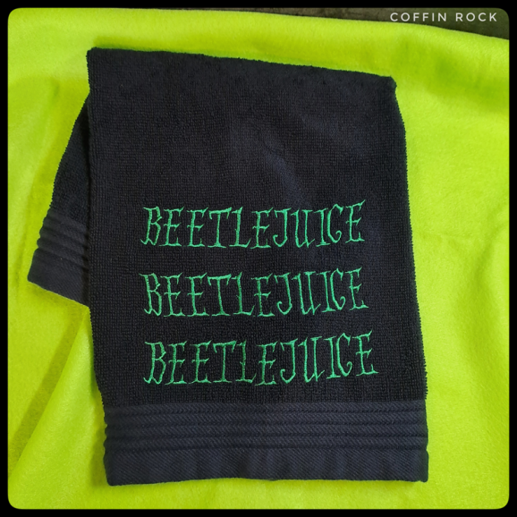 Serviette brodée dites le 3x