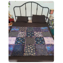 Pastel goth patchwork blanket - unique design