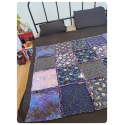 Pastel goth patchwork blanket - unique design