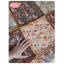 Pastel goth patchwork blanket - unique design