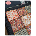 Pastel goth patchwork blanket - unique design