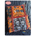 Pastel goth patchwork blanket - unique design