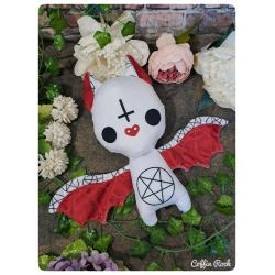 Possessed white batty - peluche toute douce