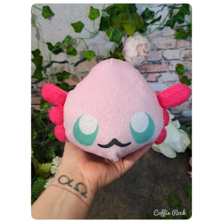 axolotl rose - peluche toute douce