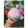 axolotl rose - peluche toute douce