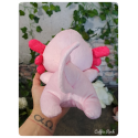 axolotl rose - peluche toute douce