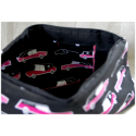 Grande trousse - corbillards roses