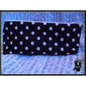 Trousse noir à pois blanc