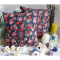 housse de coussin fleurie