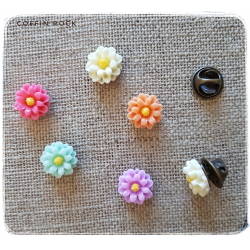 Flower pins