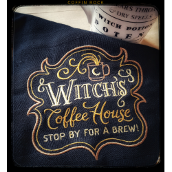 Torchon noir Witch's coffe house