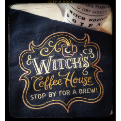Witch's coffe house black kitchen Towel