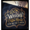 Witch's coffe house black kitchen Towel