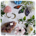 Tarot card earrings