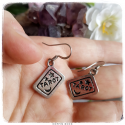 Tarot card earrings