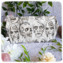 zombies coffin shaped cheque book holder