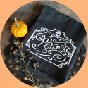 Torchon noir Poison