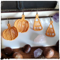 Boucle d'oreilles : candy corn