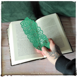 natural lace bookmark