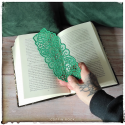 natural lace bookmark