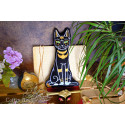 Ô Bastet ! coussin en forme de chat, Bastet déesse égyptienne de la joie du foyer