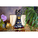 Ô Bastet ! coussin en forme de chat, Bastet déesse égyptienne de la joie du foyer