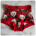 M - BIO - skull'n'roses - culotte menstruelle